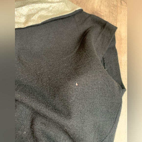 VTG Womans Top 100% Wool Black And Silver Size S Miladi-Anne Knitwear Rockabilly - Picture 10 of 10